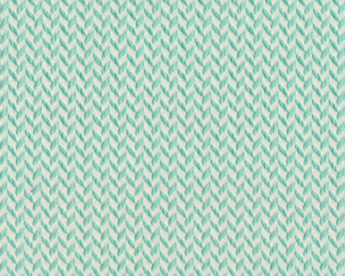 Jacquard-Strick CORN ROW von Albstoffe, Strichel, mintgrün