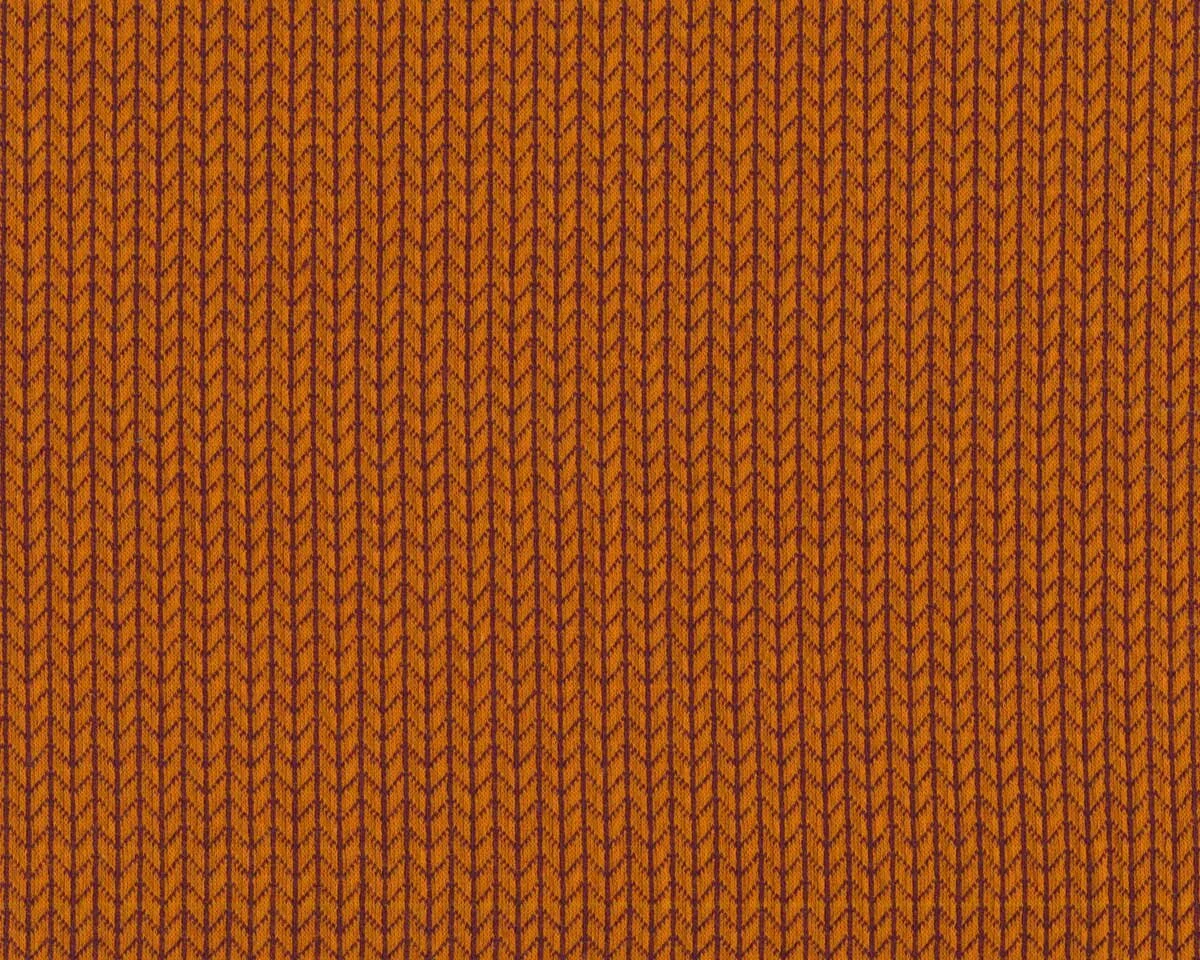Jacquard-Strick KNIT KNIT, Grobmaschen-Optik, orangebraun, Albstoffe