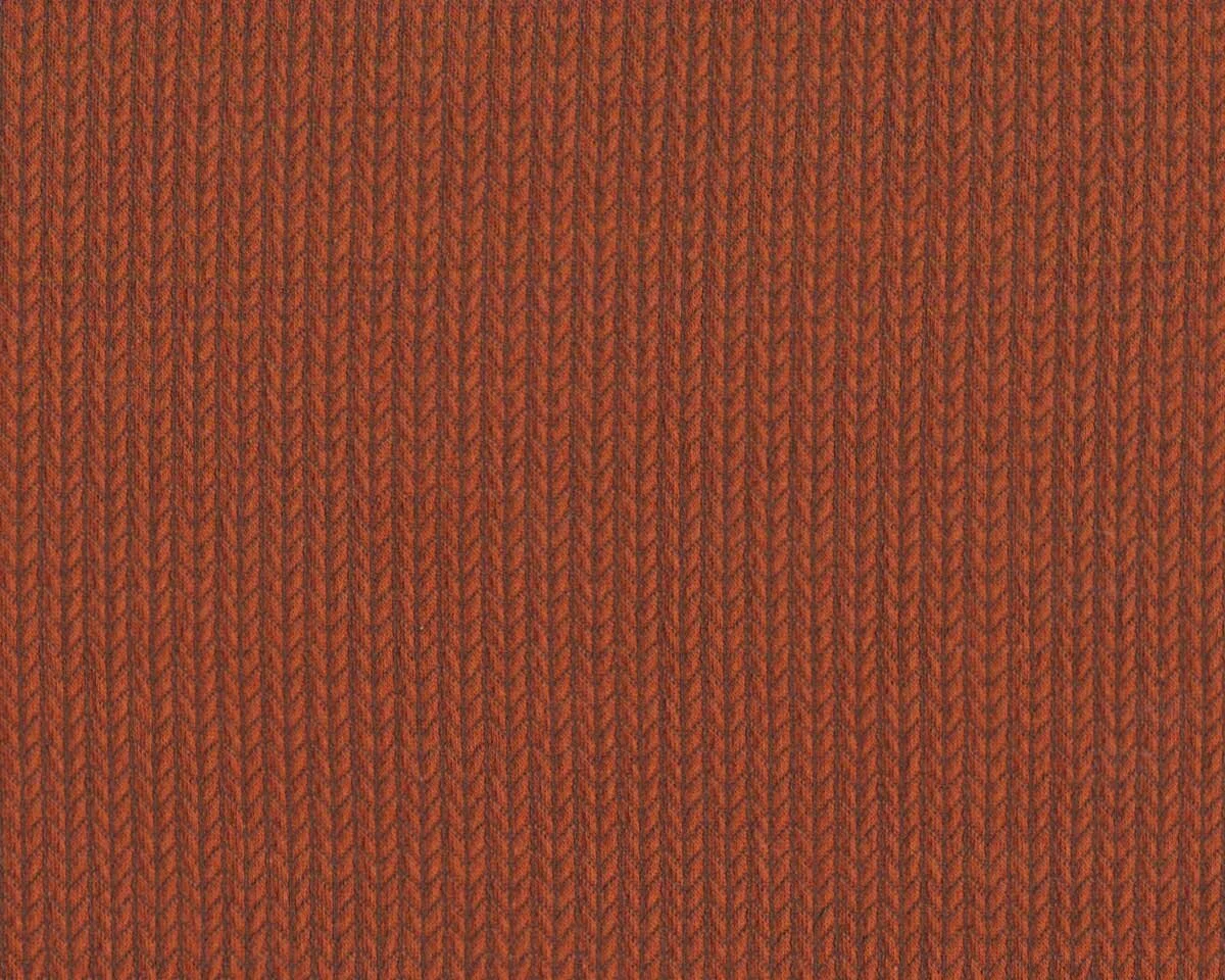 Jacquard-Strick KNIT KNIT, Grobmaschen-Optik, terracotta, Albstoffe