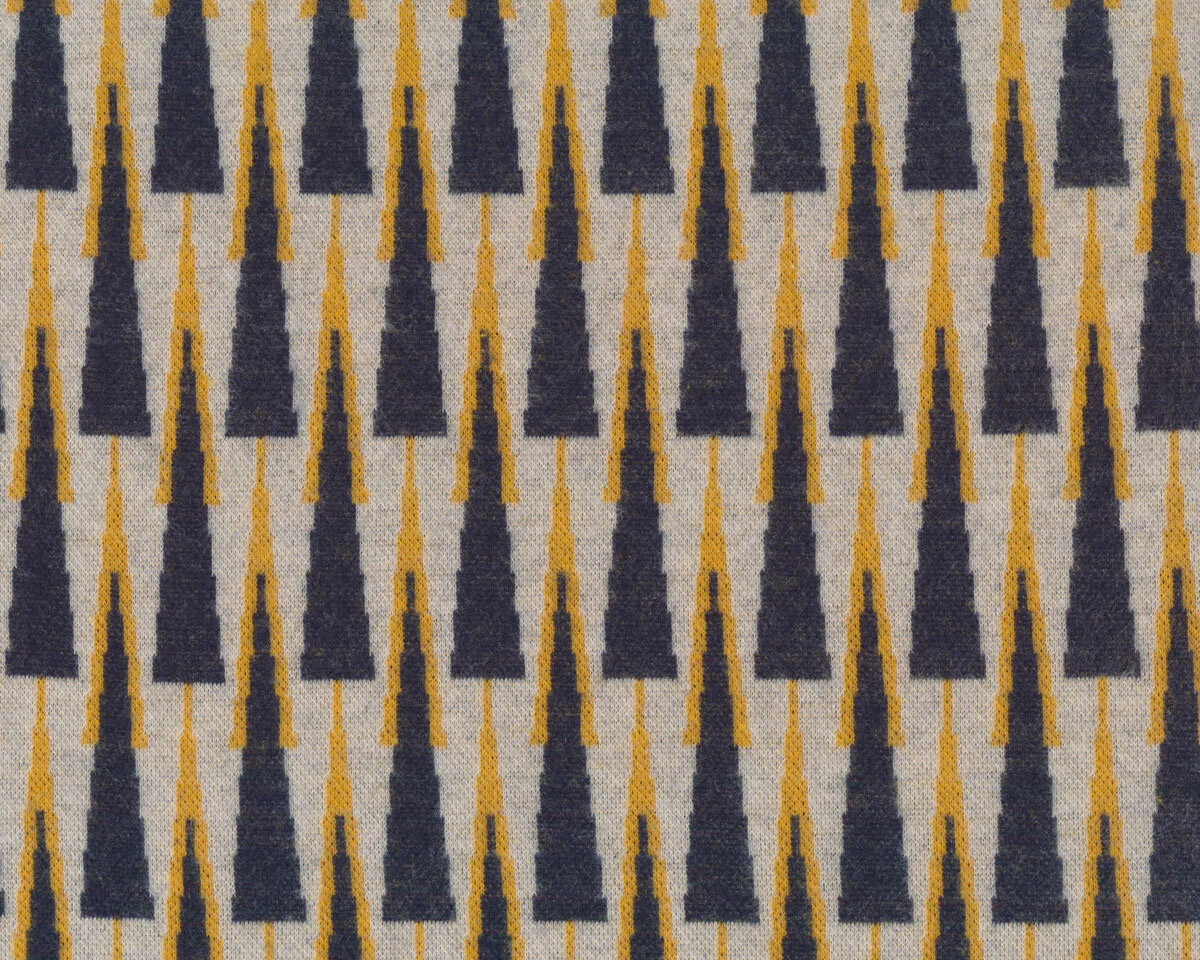 Jacquard-Strick NEAT & SWEET, Dreiecke, natur, Albstoffe