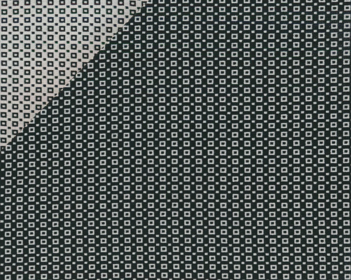 Jacquardjersey BLACK & WHITE, Raster, schwarz