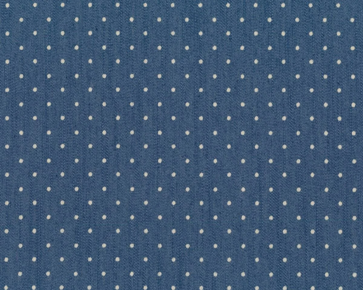 Jeansstretch JANIS, Punkte, jeansblau