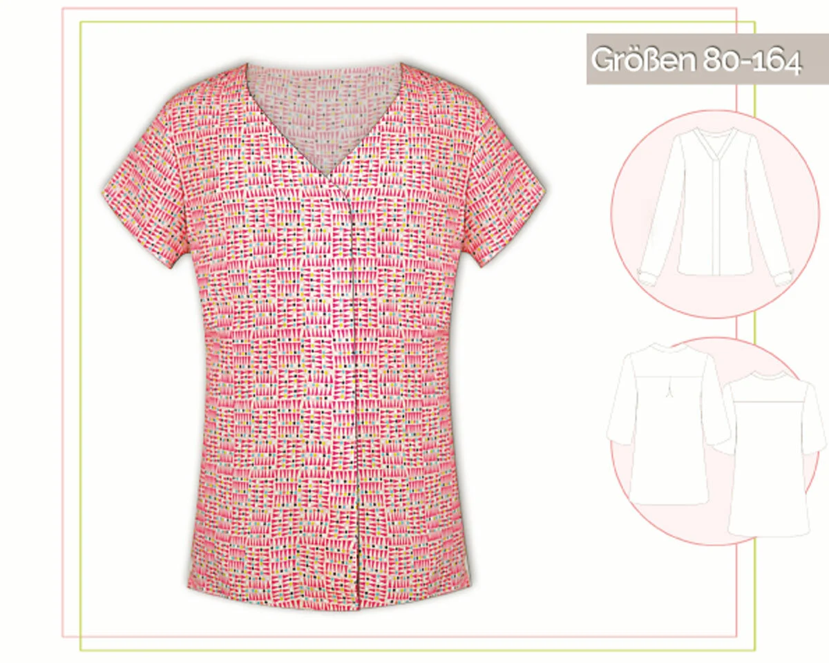 Kinder-Schnittmuster Bluse MARISOL, lillesol basics No.55