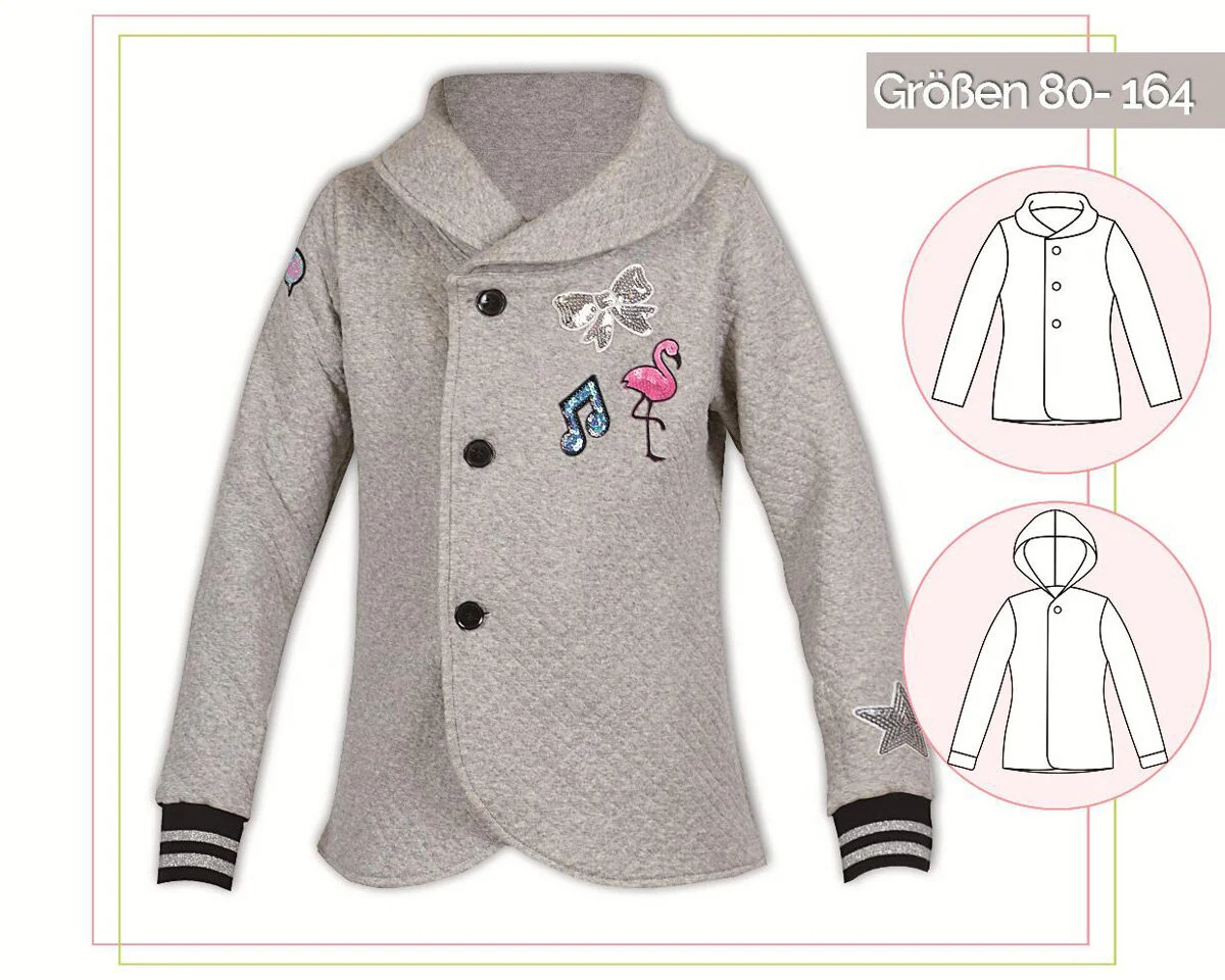 Kinder-Schnittmuster Jacke SIERRA, lillesol basics No.60