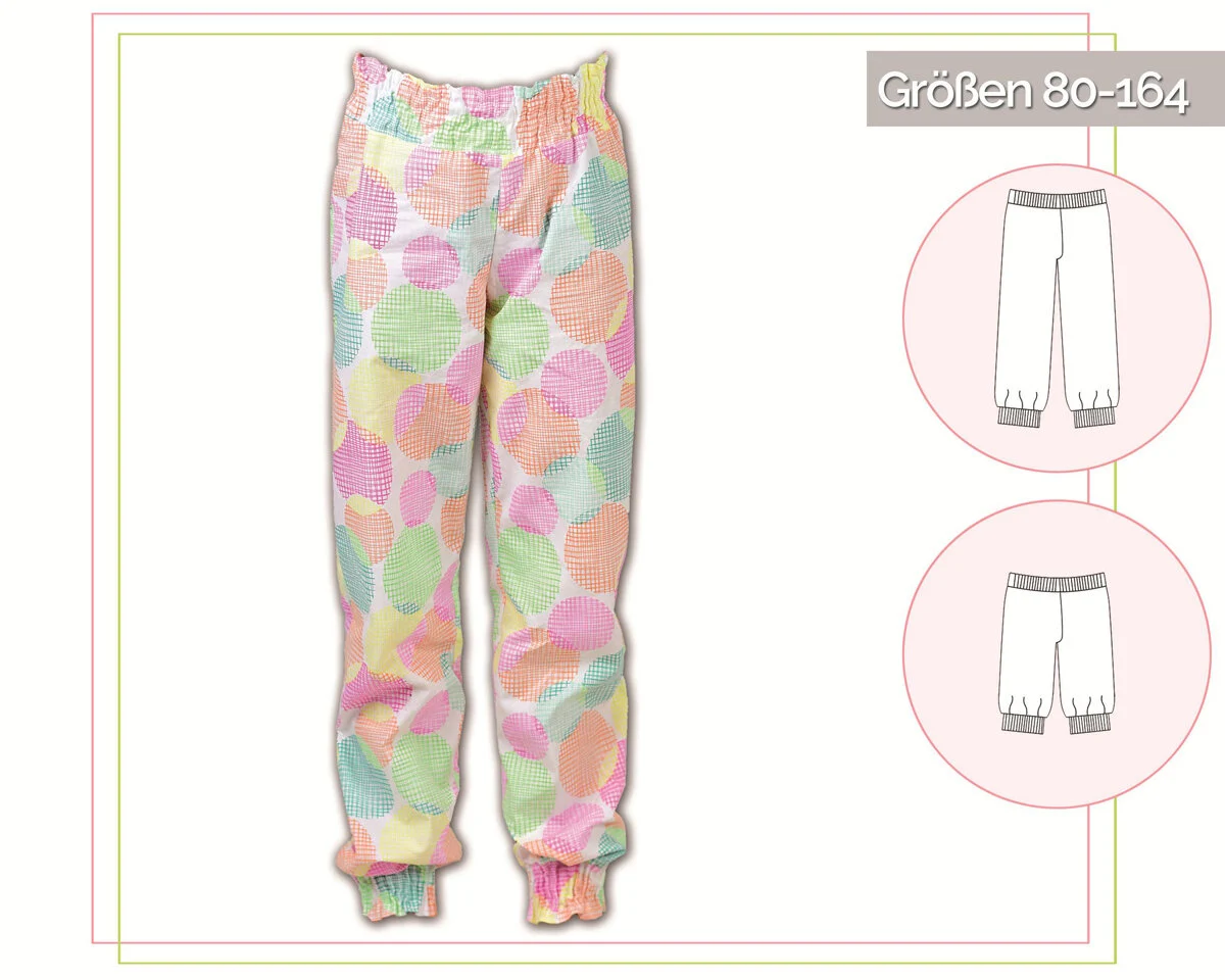 Kinder-Schnittmuster Sommerhose, lillesol basics No.44