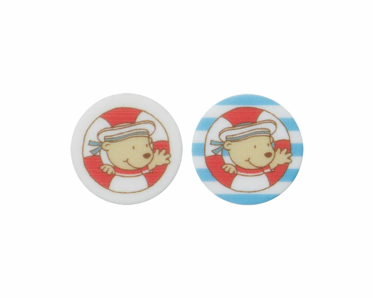 Kinderknopf PITZELPATZ mit Rettungsring, Union Knopf
