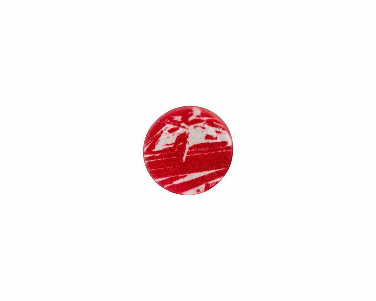 Kleiner Kunststoffknopf REDSTONE mit Metallic-Glanz, Union Knopf
