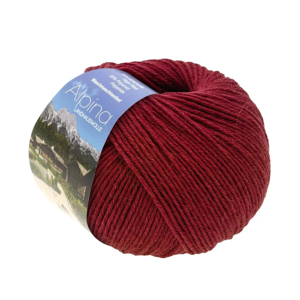 Lana Grossa - Alpina Landhauswolle 0077 weinrot