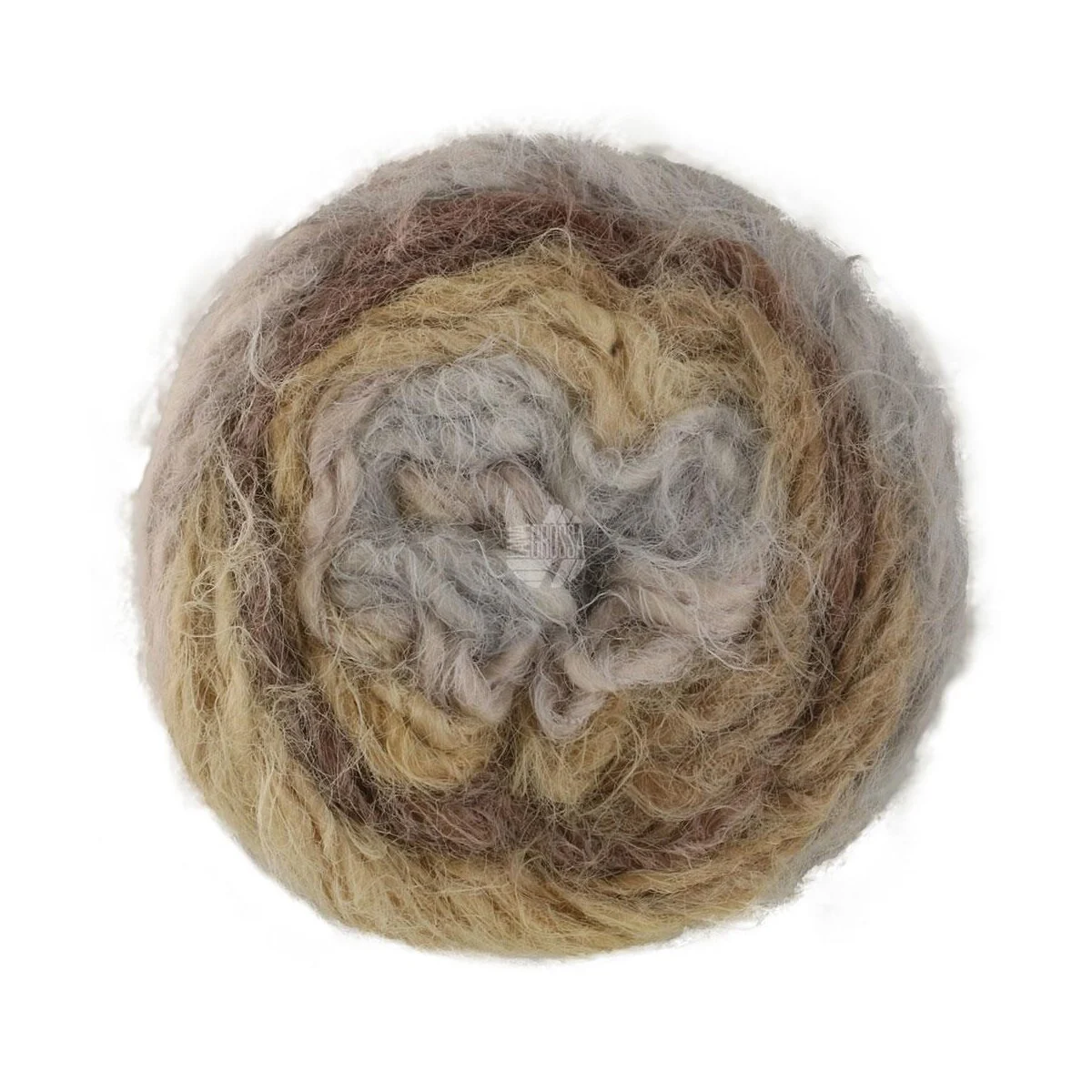 Lana Grossa - Basta Mista 0108 beige hellgrau grège taupe graubraun dunkelbraun