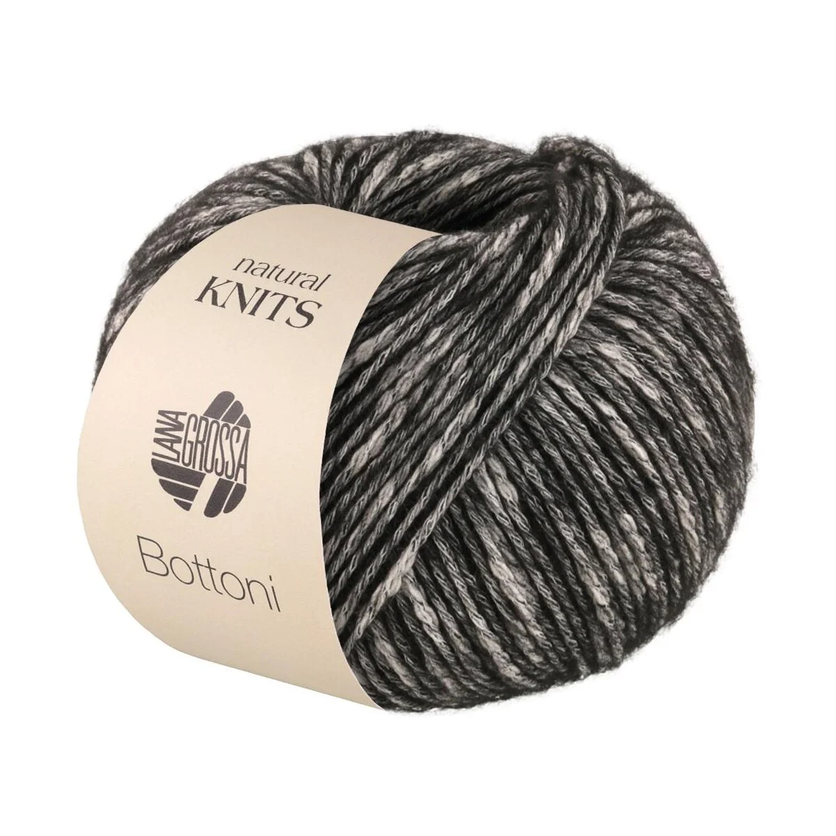 Lana Grossa - Bottoni 0014 anthrazit creme