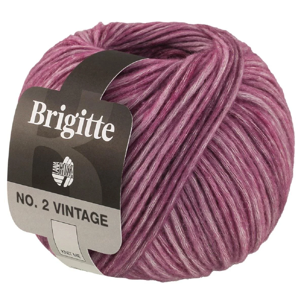 Lana Grossa - Brigitte No. 2 Vintage 0204 rotviolett meliert