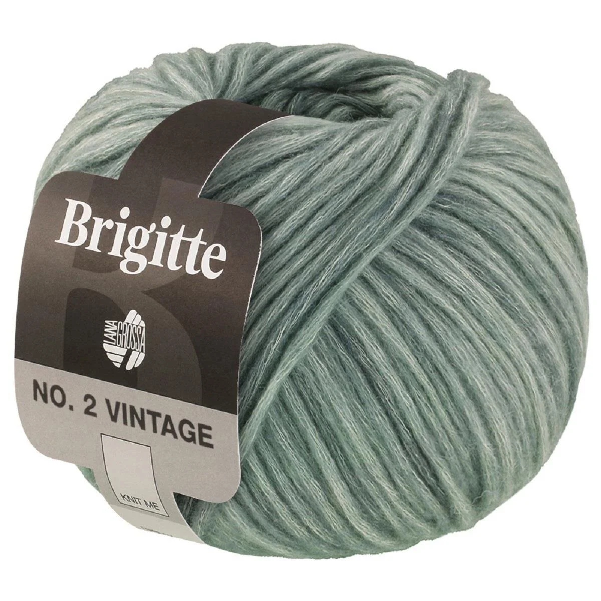 Lana Grossa - Brigitte No. 2 Vintage 0207 graugrün meliert