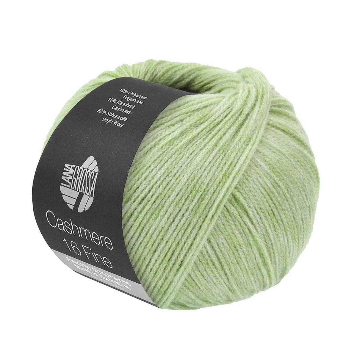 Lana Grossa - Cashmere 16 Fine 0067 weißgrün