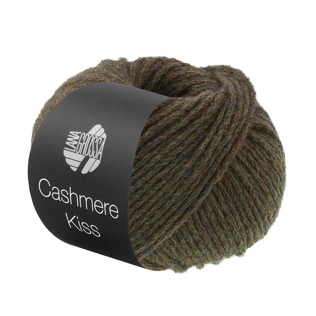 Lana Grossa - Cashmere Kiss 0135 grünbraun