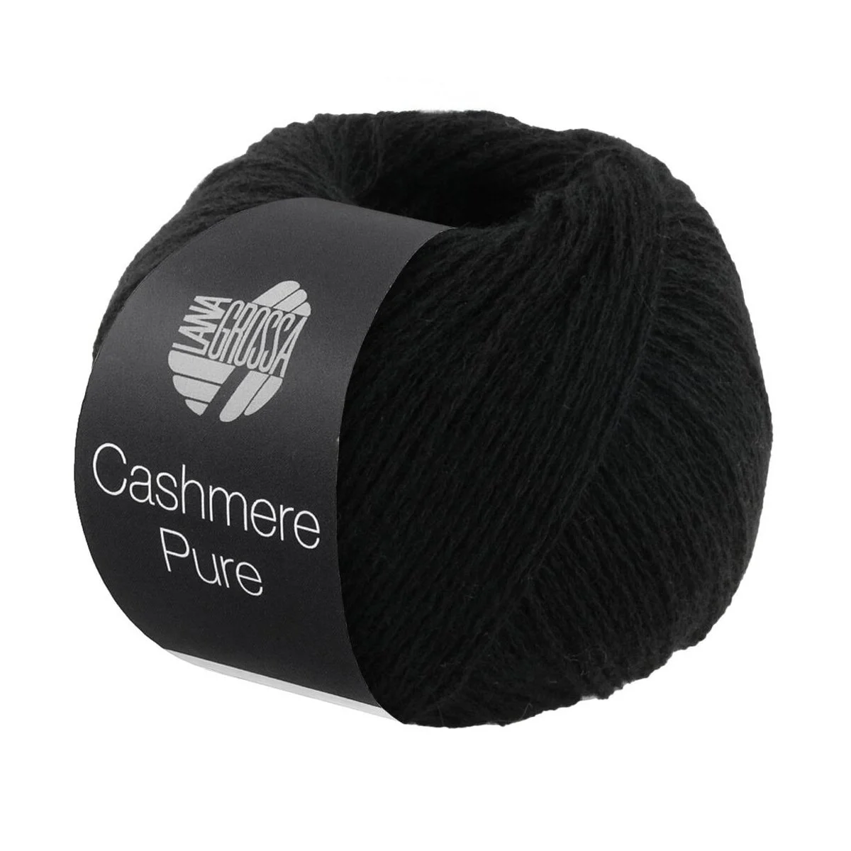 Lana Grossa - Cashmere Pure 0008 schwarz