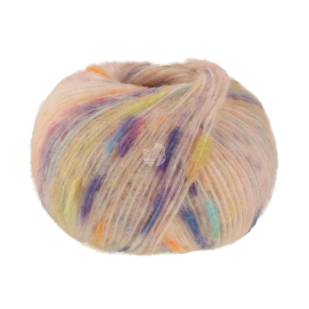 Lana Grossa - Cassata 0001 pfirsich blau gelb orange flieder