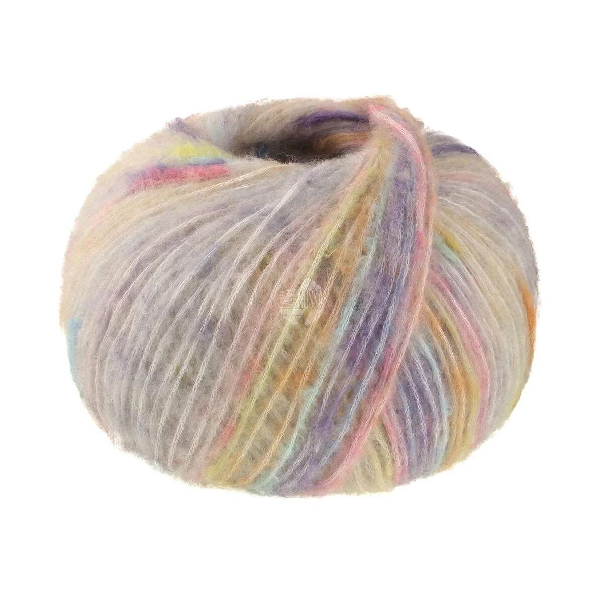 Lana Grossa - Cassata 0006 natur gelb orange lachs rosa zartlila türkis