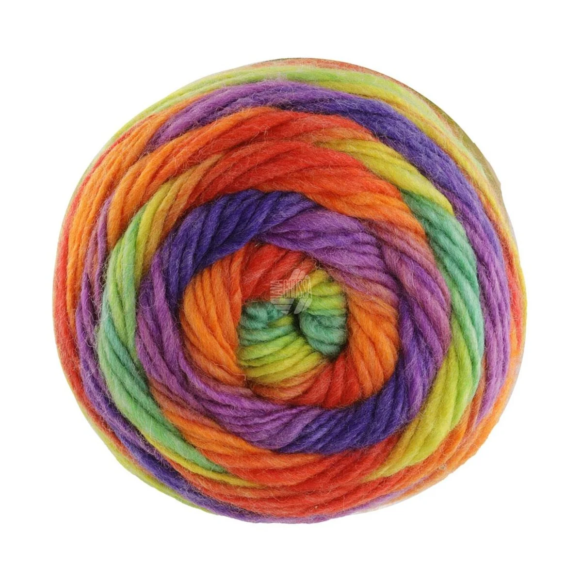 Lana Grossa - Colorato Aktion 0001 jade zitrusgelb rot orange lila blauviolett