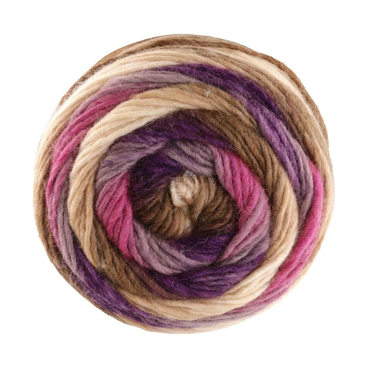 Lana Grossa - Colorato Aktion 0004 dunkelpink grau dunkelviolett umbra taupe hellbeige