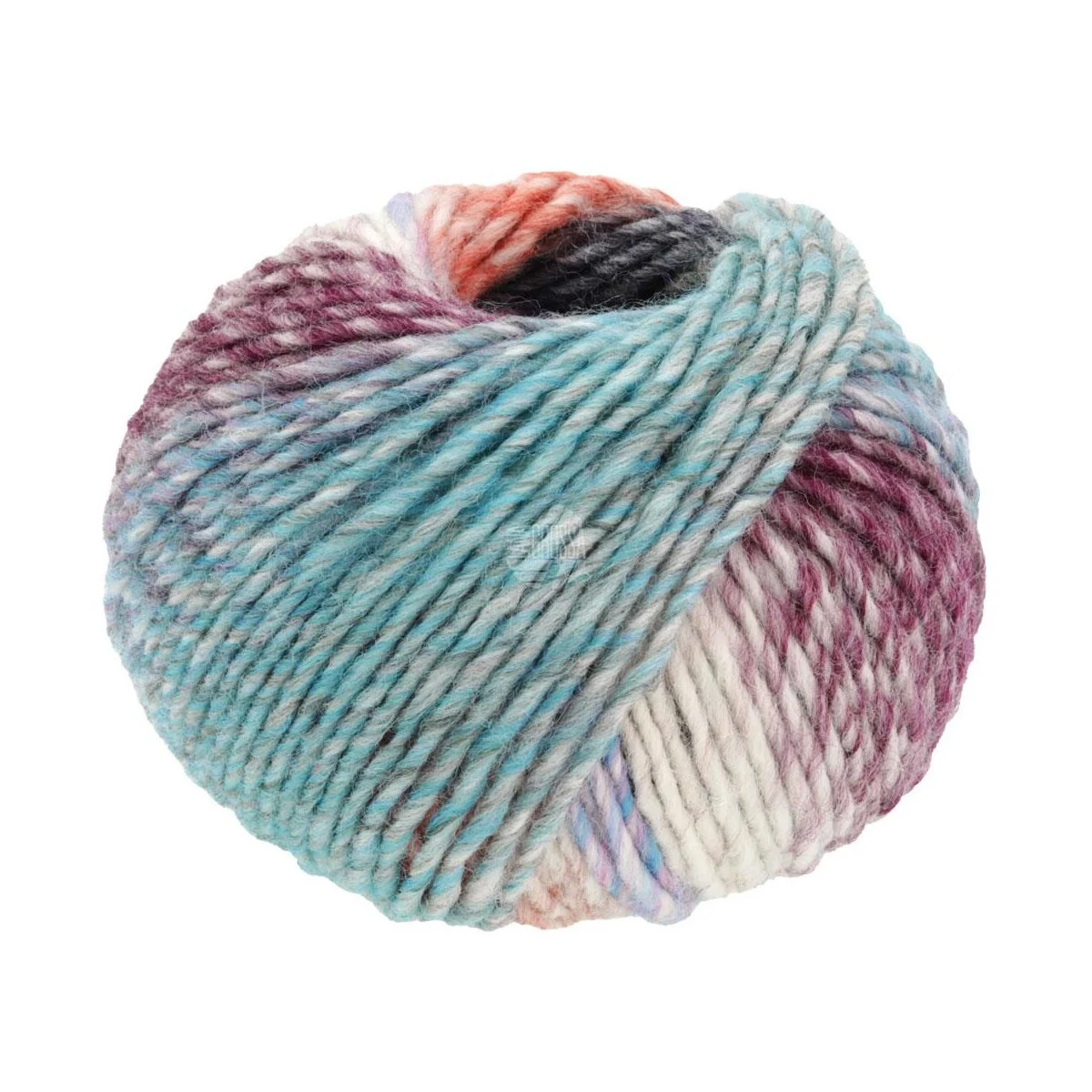 Lana Grossa - Colors For You 0145 hellgrau dunkelgrau terrakotta veilchenblau rohweiß brombeer hellblau blau beere lachs