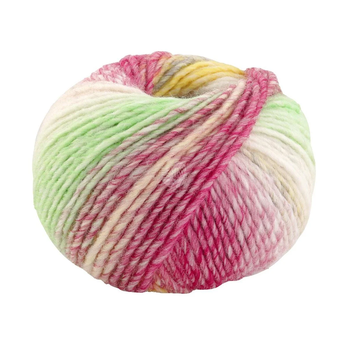 Lana Grossa - Colors For You 0148 gelb rohweiß grau zartgrün fuchsia blau pfirsich