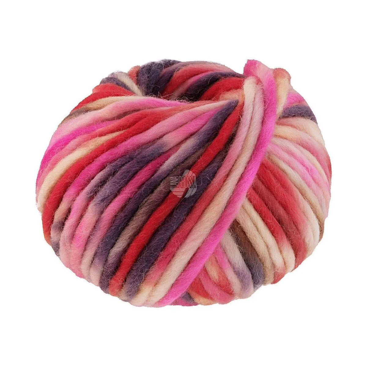 Lana Grossa - Confetti 0017 rosa pink fuchsia lachs grege pflaume