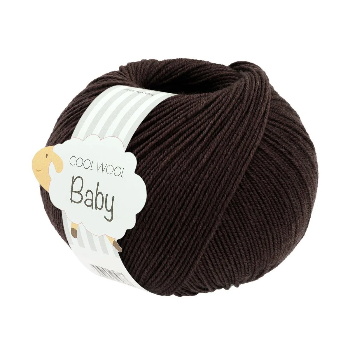 Lana Grossa - Cool Wool Baby 0333 schwarzbraun