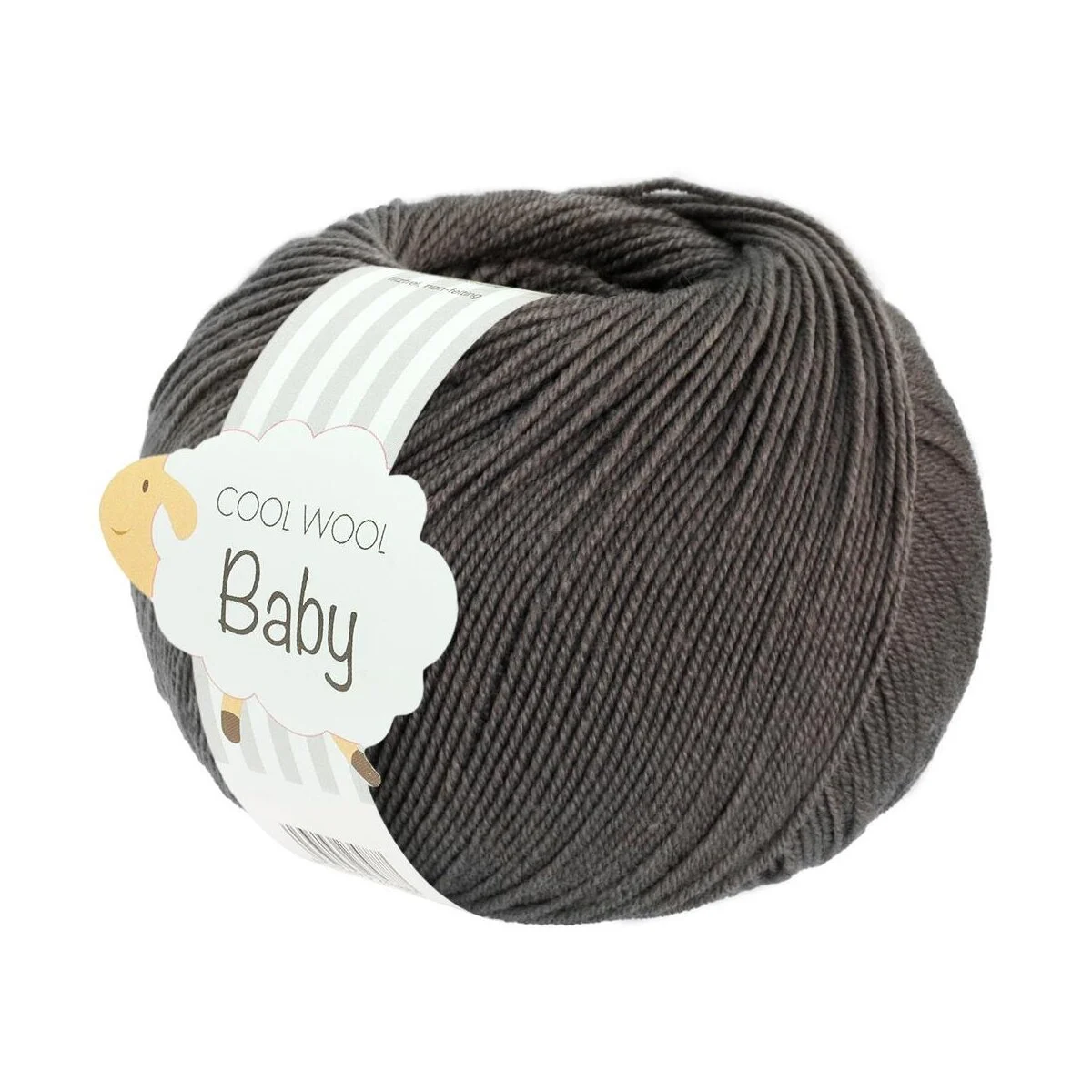 Lana Grossa - Cool Wool Baby 0334 dunkelgrau meliert