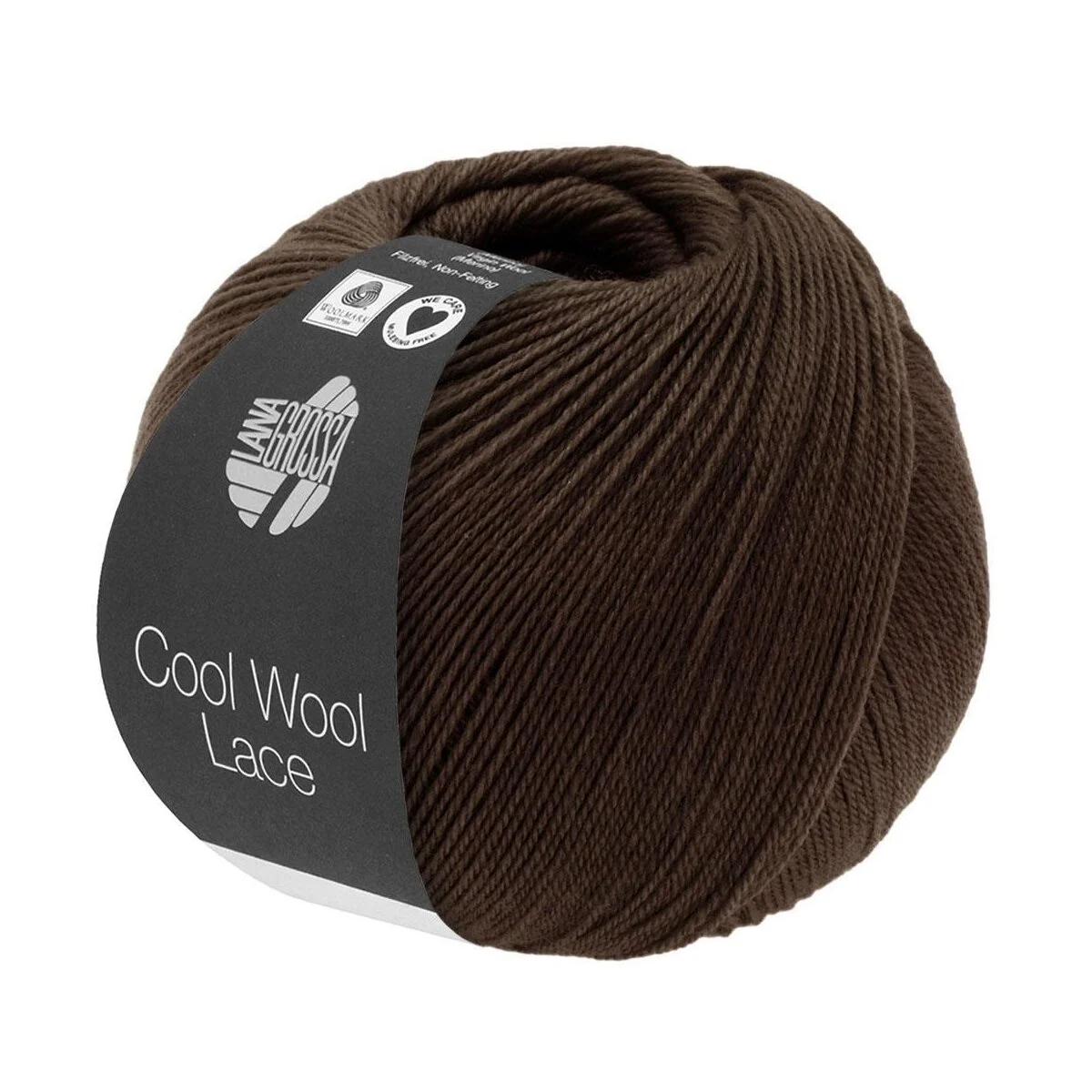 Lana Grossa - Cool Wool Lace 0057 schwarzbraun