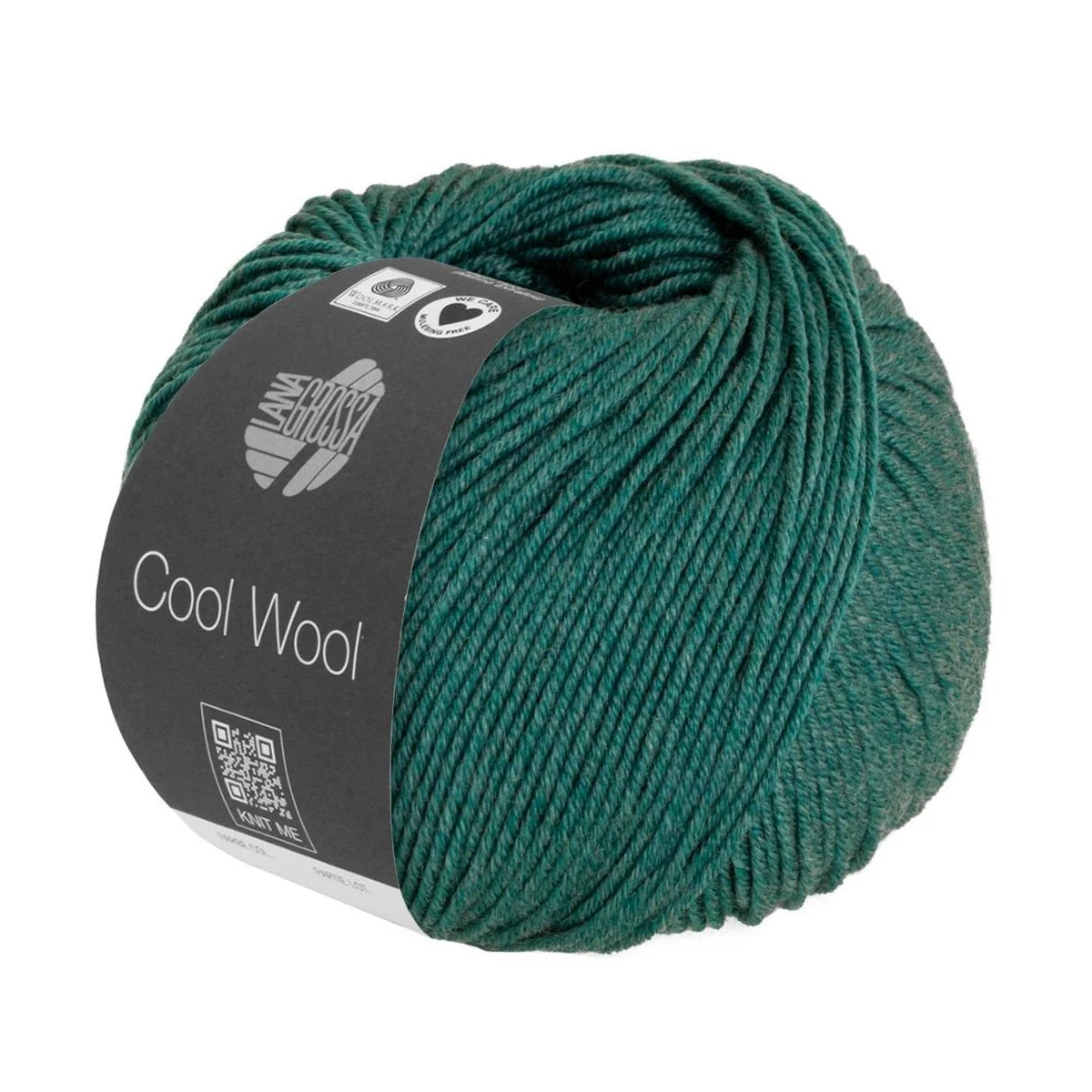 Lana Grossa - Cool Wool Melange 1425 dunkelgrün meliert