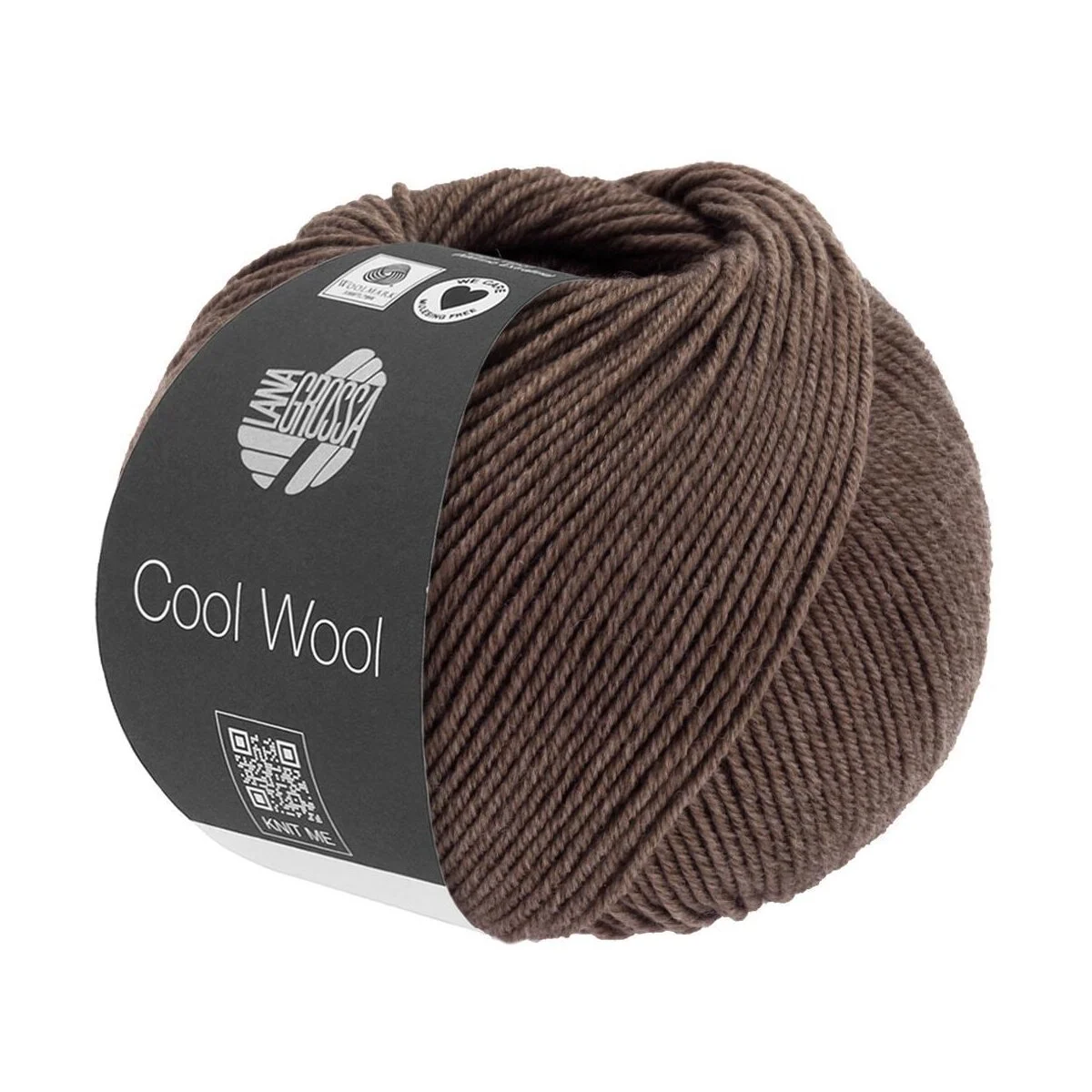 Lana Grossa - Cool Wool Melange 1435 kaffeebraun meliert
