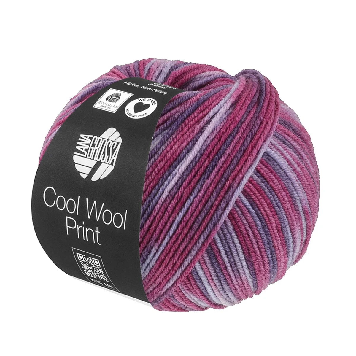 Lana Grossa - Cool Wool Print 0841 lila dunkelfuchsia rotviolett