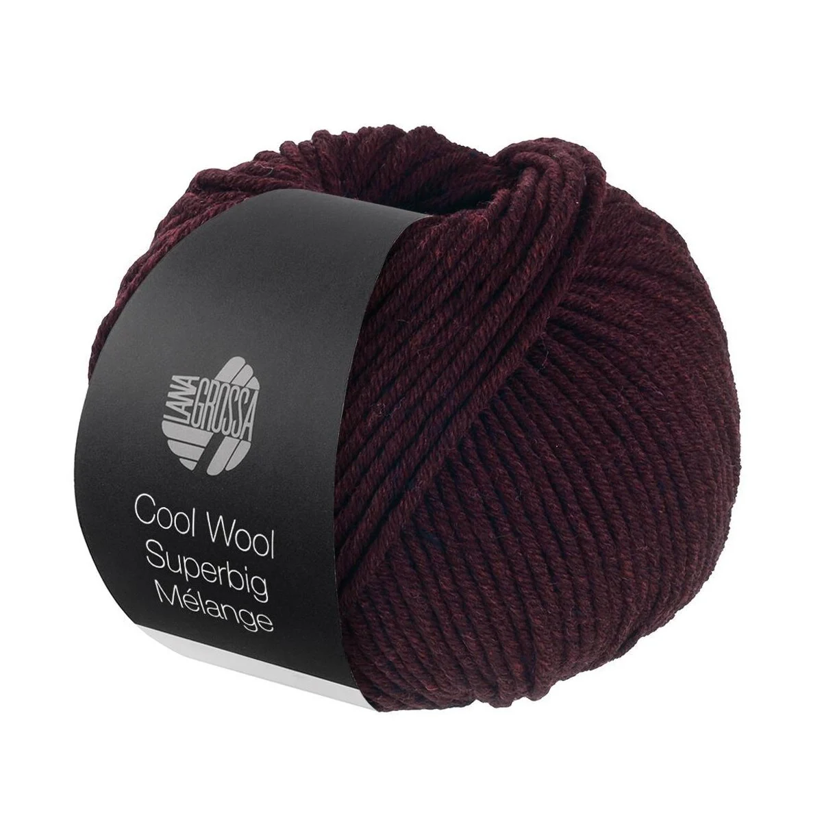 Lana Grossa - Cool Wool Superbig Melange 0203 burgund meliert
