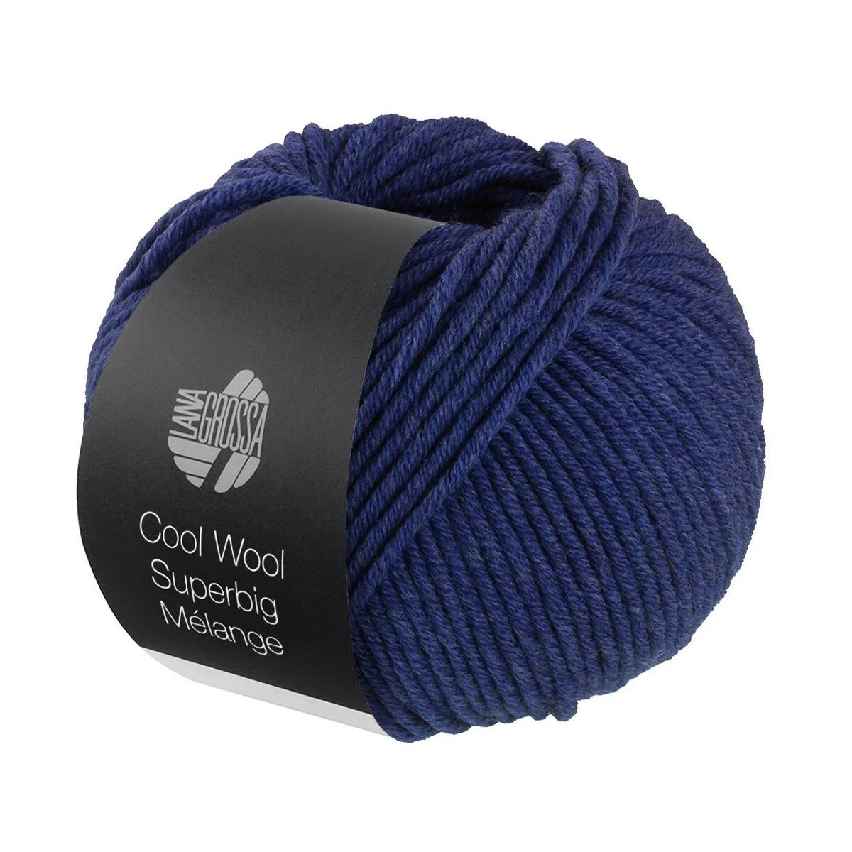 Lana Grossa - Cool Wool Superbig Melange 0208 dunkelblau meliert