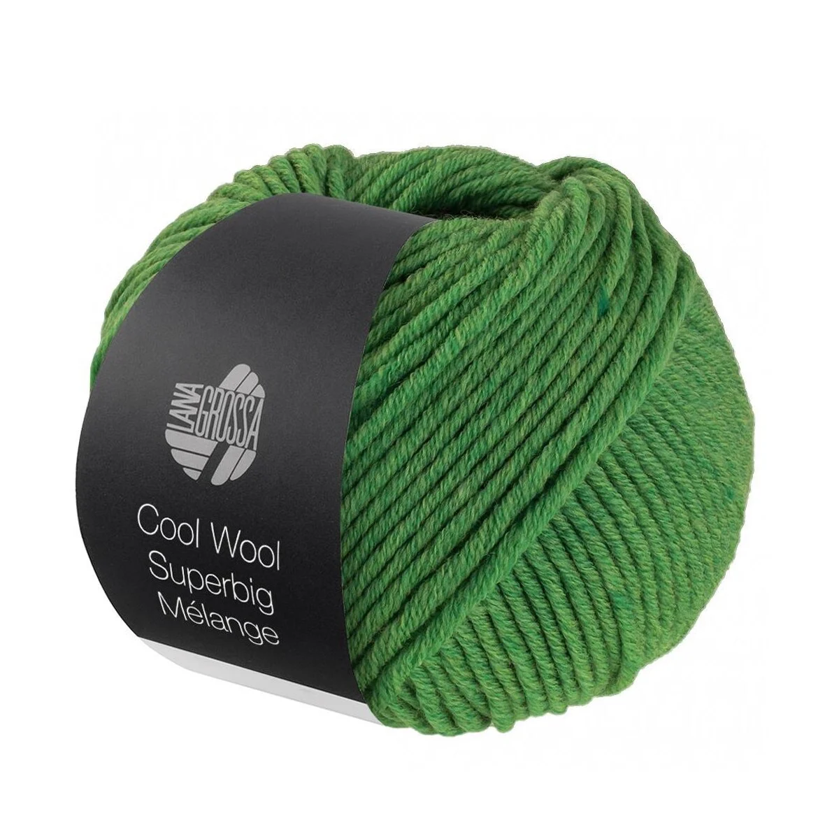 Lana Grossa - Cool Wool Superbig Melange 0211 grün meliert