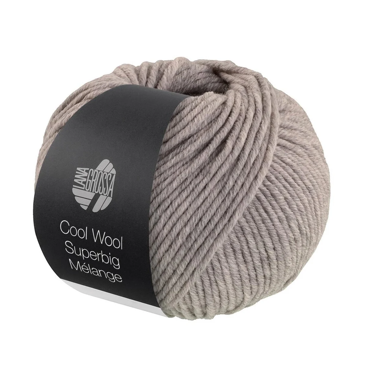 Lana Grossa - Cool Wool Superbig Melange 0215 graubeige meliert
