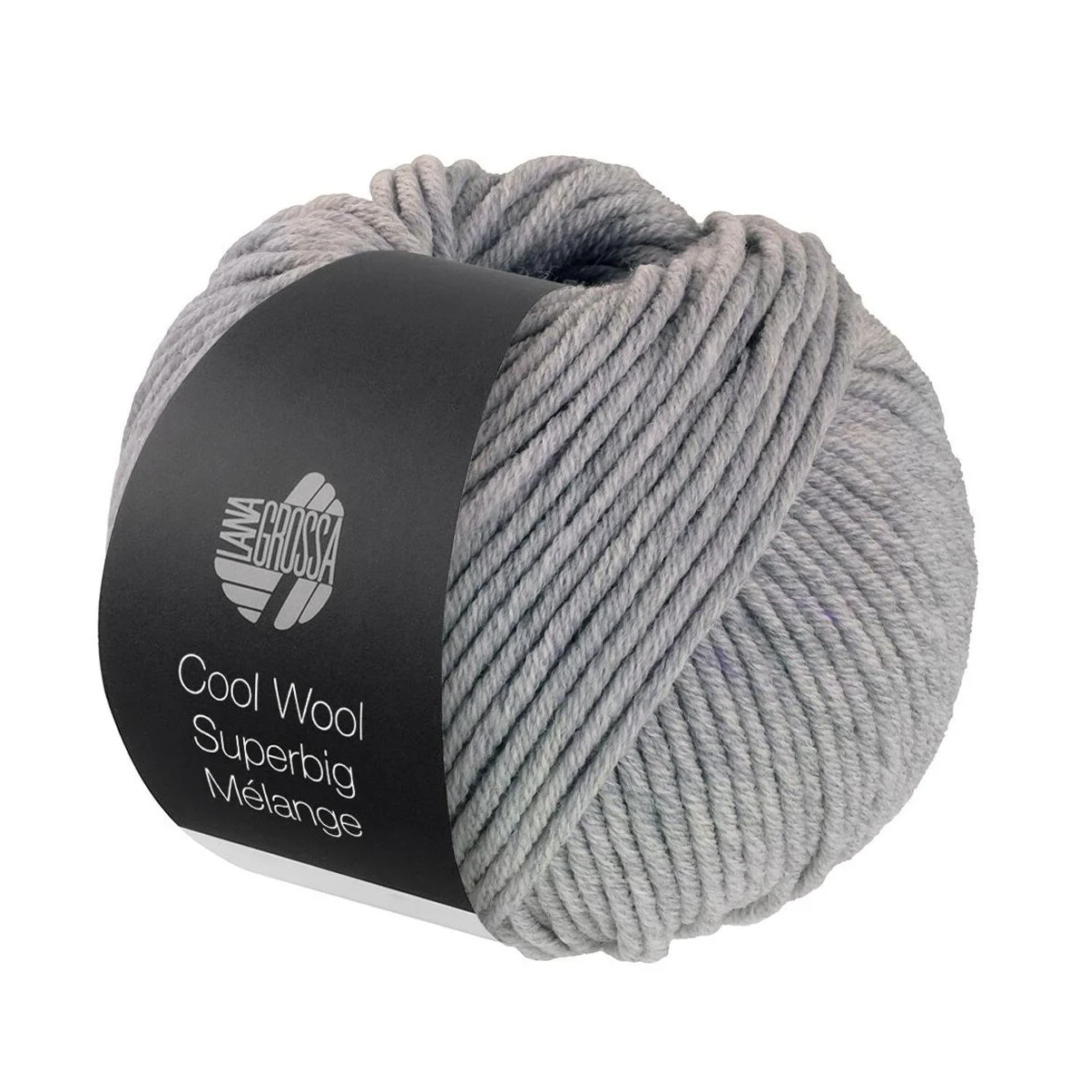 Lana Grossa - Cool Wool Superbig Melange 0216 hellgrau meliert