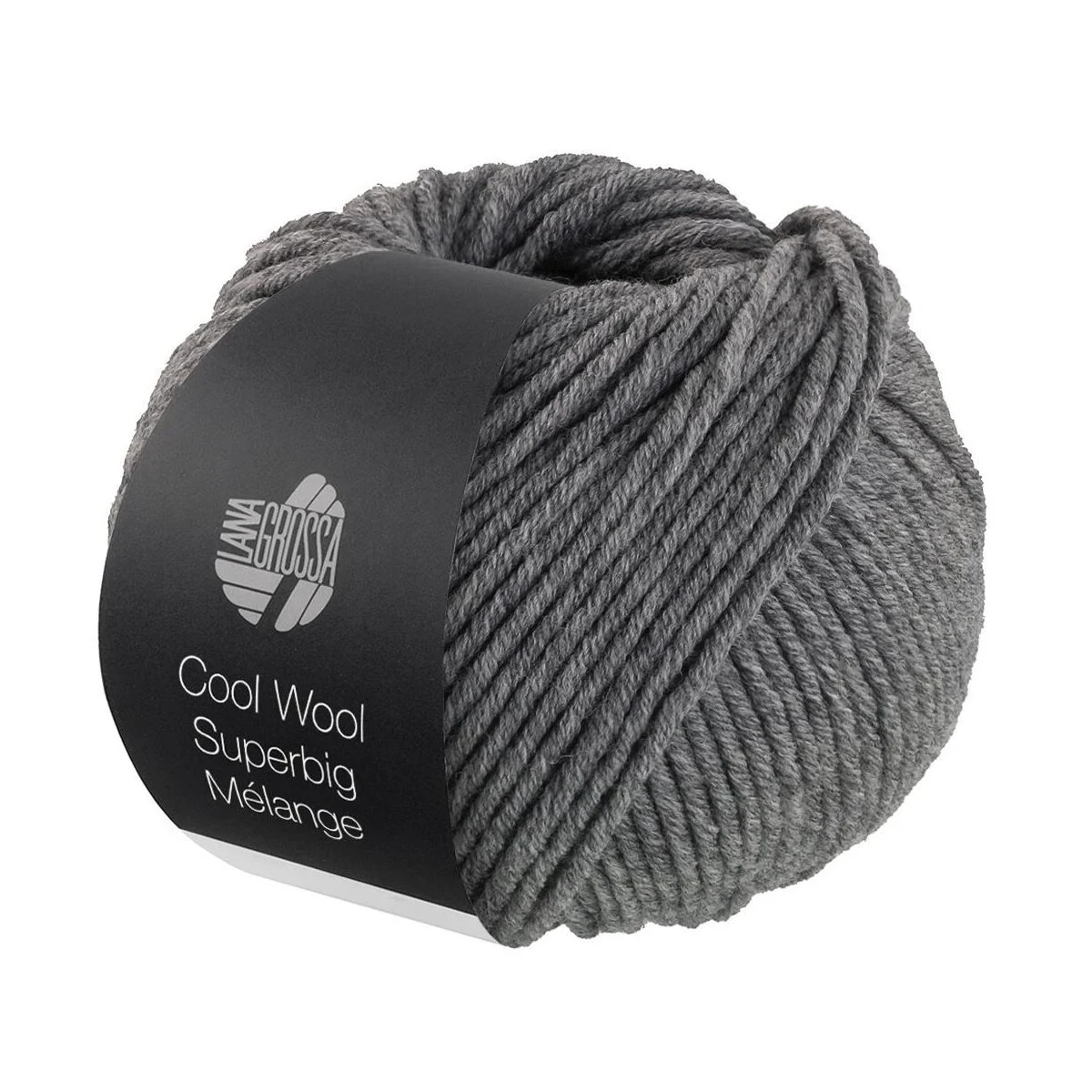Lana Grossa - Cool Wool Superbig Melange 0217 mittelgrau meliert