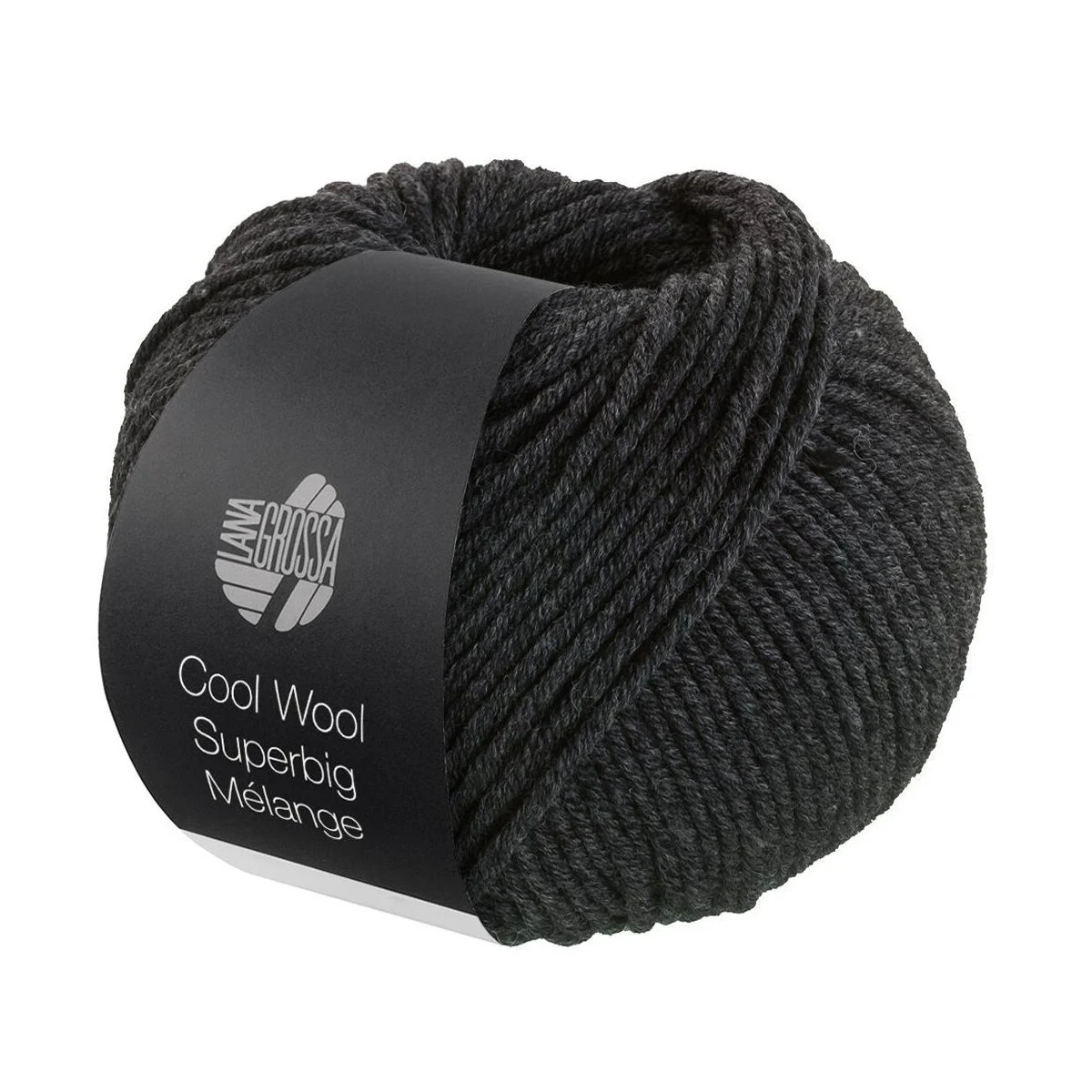 Lana Grossa - Cool Wool Superbig Melange 0218 dunkelgrau meliert