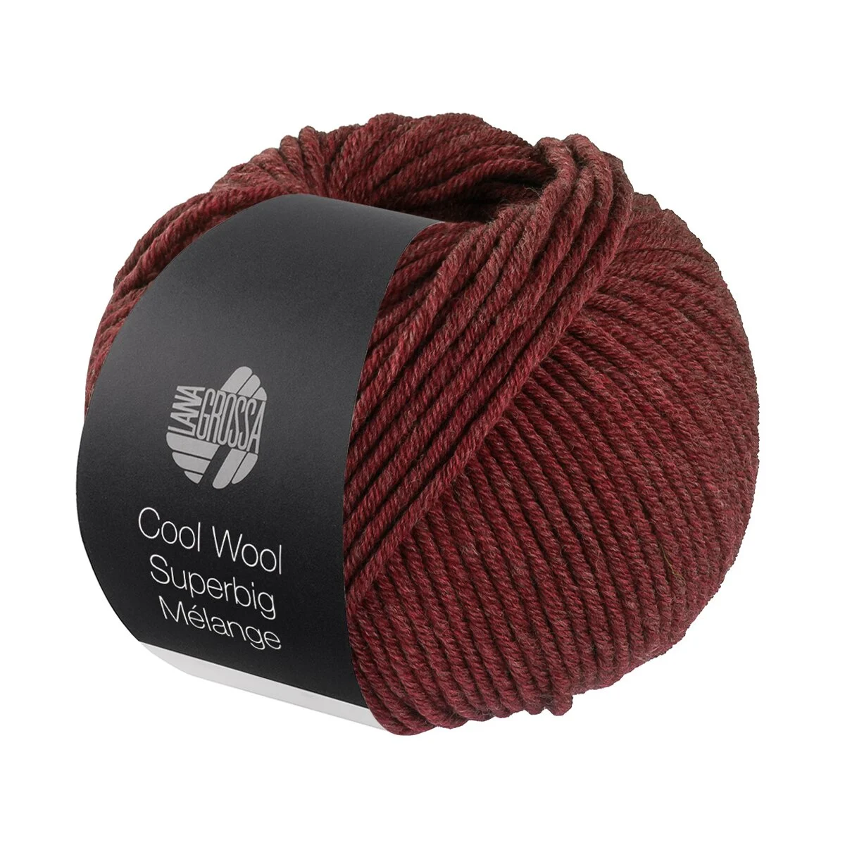 Lana Grossa - Cool Wool Superbig Melange 0222 weinrot meliert