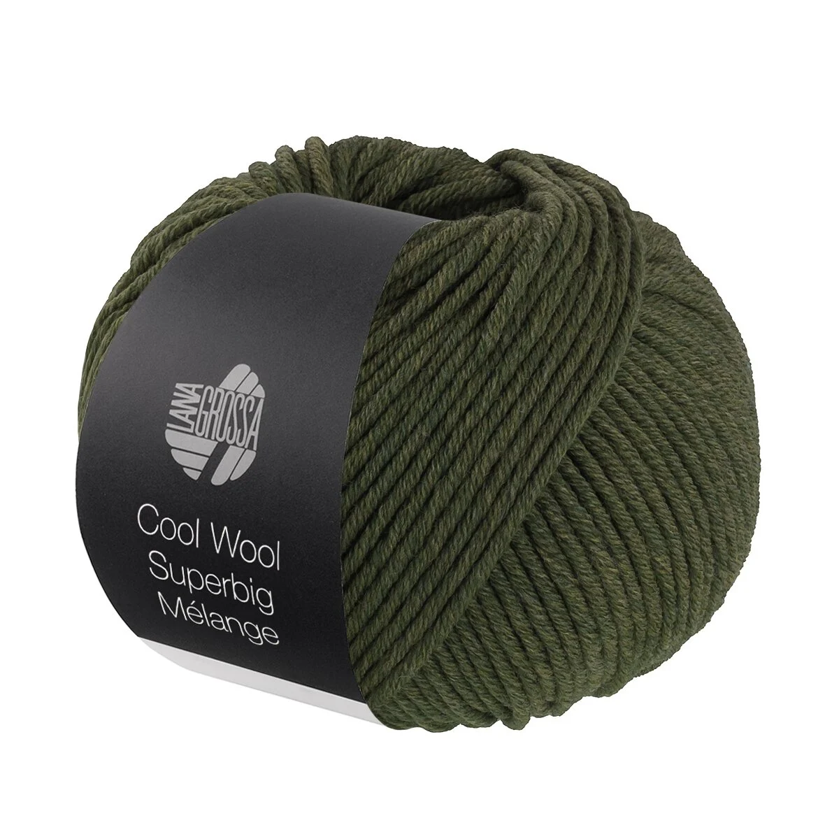 Lana Grossa - Cool Wool Superbig Melange 0228 lodengrün meliert