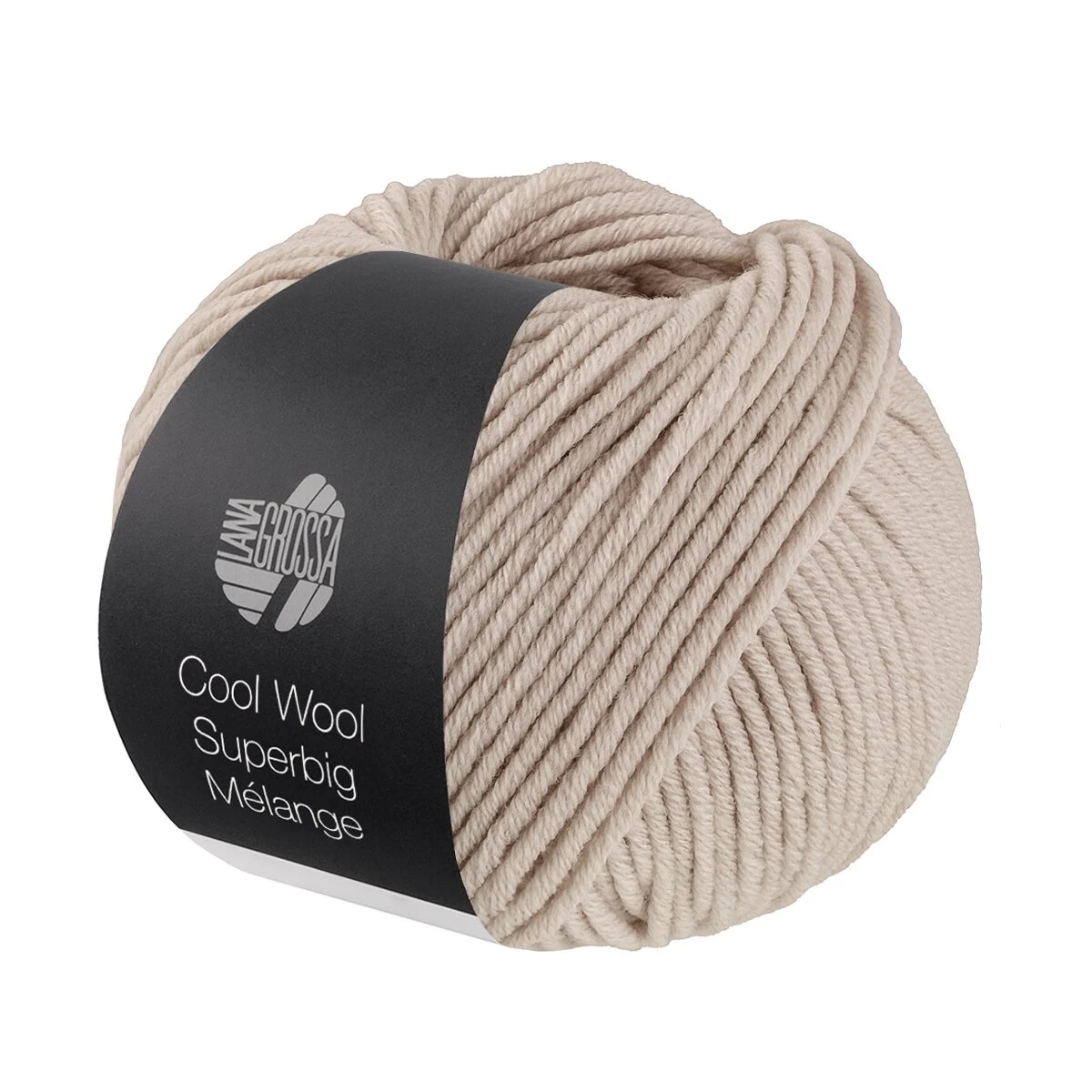 Lana Grossa - Cool Wool Superbig Melange 0232 graubeige meliert