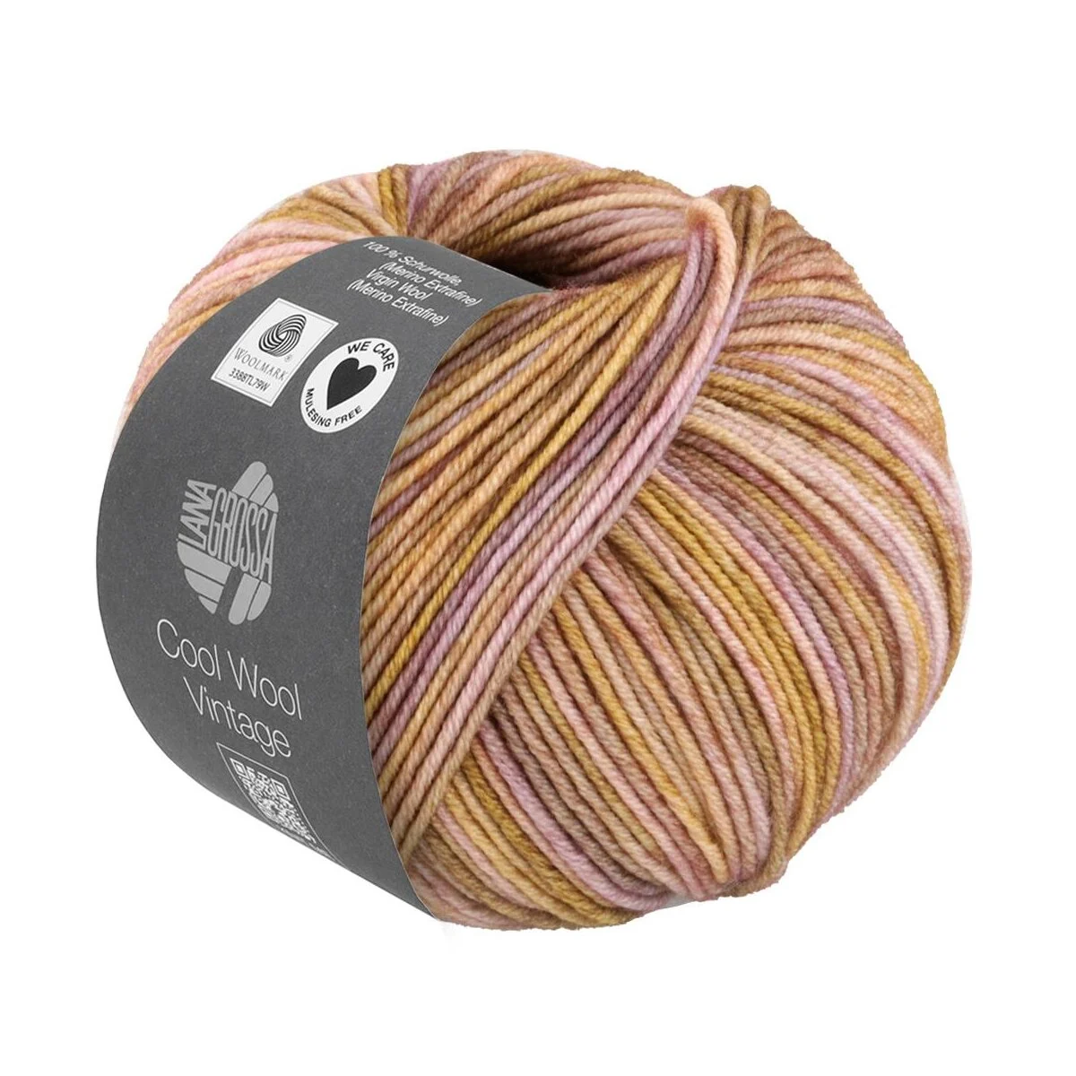 Lana Grossa - Cool Wool Vintage 7386 camel lila