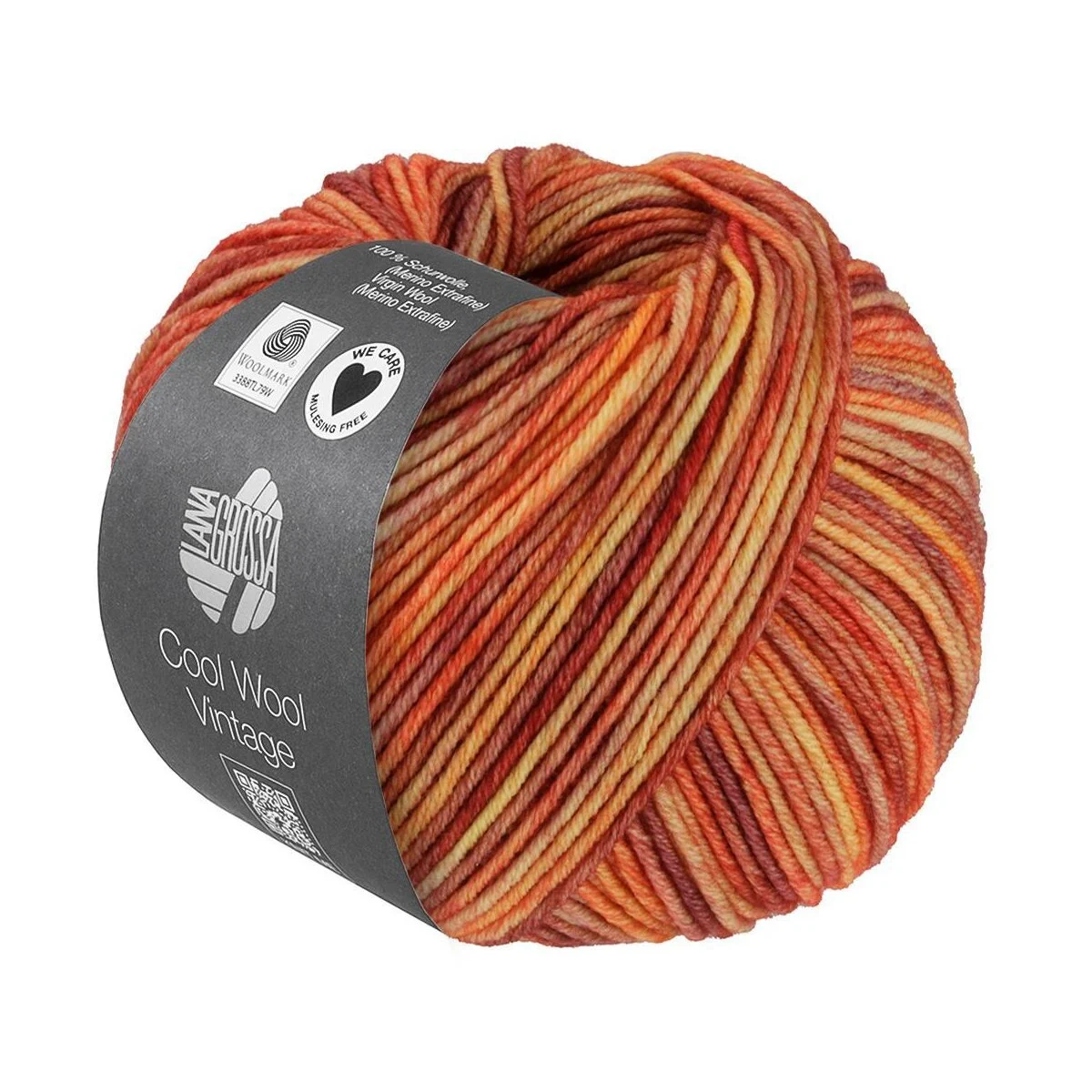 Lana Grossa - Cool Wool Vintage 7388 orangebraun