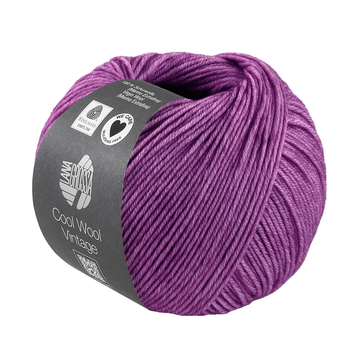 Lana Grossa - Cool Wool Vintage 7396 rotviolett