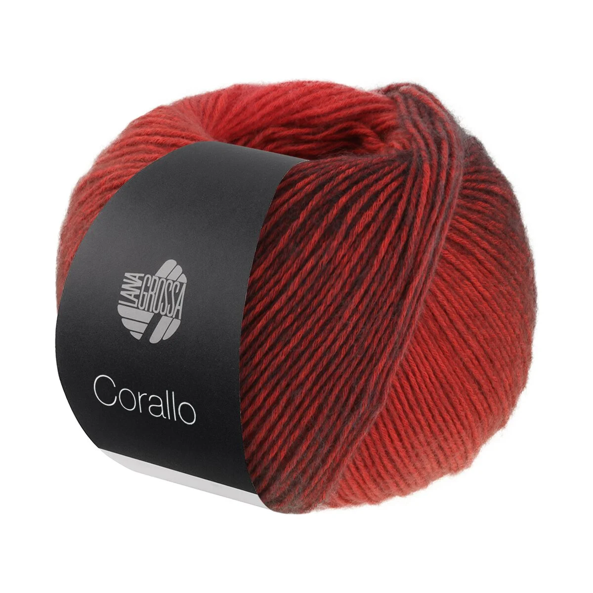 Lana Grossa - Corallo 0005 rot graurot schwarzrot