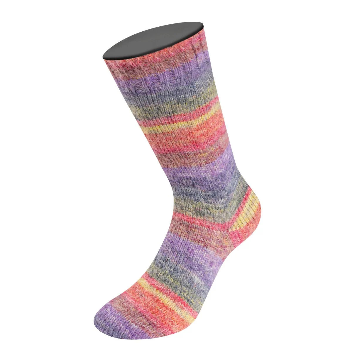 Lana Grossa - Cosy Socks Dream 0251 terrakotta senf dunkelgrau blauviolett lila dunkelrot rot