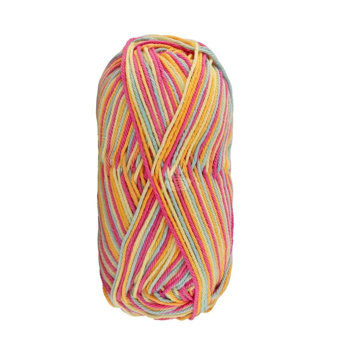 Lana Grossa - Cotone Print 0363 pink dottergelb zitrusgelb mint
