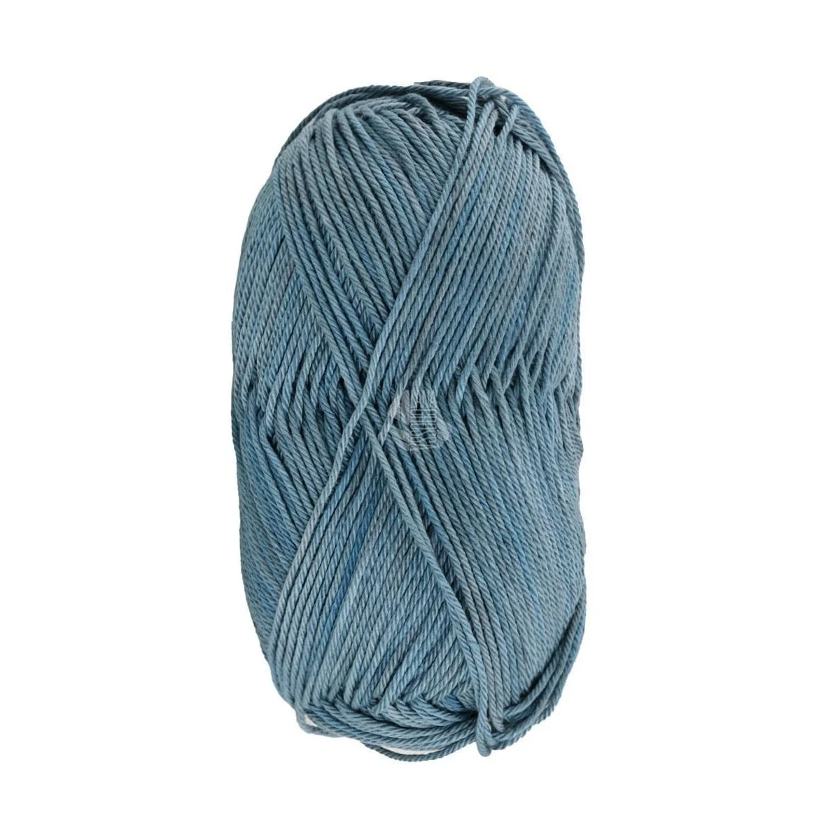 Lana Grossa - Cotone Vintage 0268 petrol hell dunkelgrau meliert