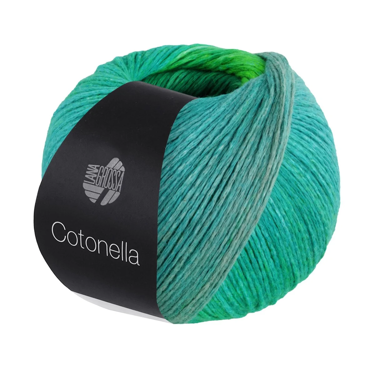 Lana Grossa - Cotonella 0009 türkis mintgrau maigrün curry ocker grasgrün türkisgrün hellgrün